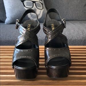 Prada platform shoes